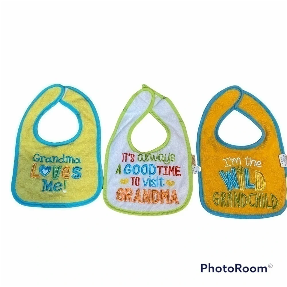 Grandma Bib Bundle Baby One Size Grandmother Grandchild